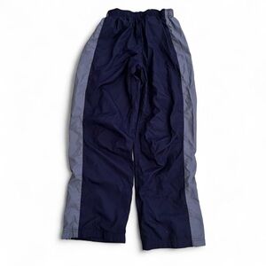 L.L. Bean boy’s navy blue rain outdoor pants w leg zipper